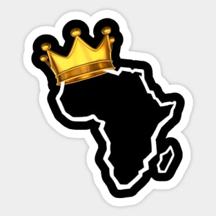 Crowned Africa Sticker